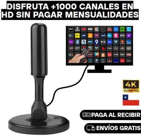 Antena Digital HDTV para televisión abierta
